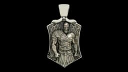 GOW: Kratos Large Pendant - 925 Silver