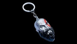 Kratos God Of War Face Keyring