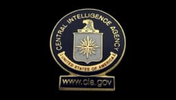 CIA Police Lapel Pin - Blue/Gold