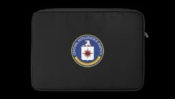 CIA Logo Laptop Sleeve - Black