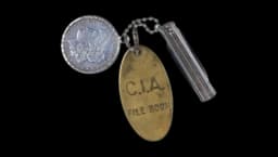 1976 CIA File Room Brass KeyChain