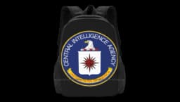 CIA Logo Backpack Large - Black