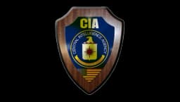 CIA Wooden Crest Badge Logo