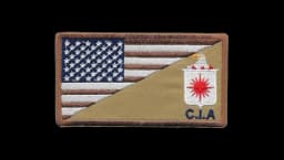 CIA Iraq & Afghanistan Service Desert Velcro Patch