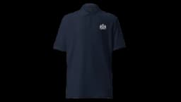 SIS Logo Pique Polo Shirt - Navy