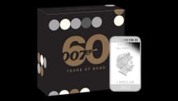 James Bond 60 Years Silver $1