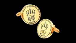 Secret Intelligence Service Cufflinks - Gold