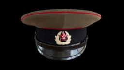 USSR Red Army Military Peaked Cap - Green/Black/Red