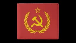 USSR Emblem Small Bifold Wallet - Red