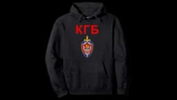 KGB Emblem Pullover Hoodie - Black