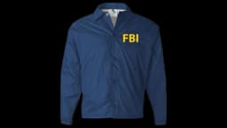 FBI Jacket With Reflective Decorations - Navy