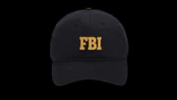 FBI Logo Baseball Cap - Black