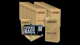 25 Pack Brown Paper Evidence Bags