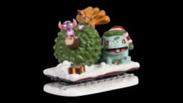 Snowy Fun Tree Flatcar Figure