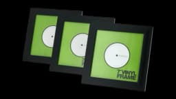7 Inch Vinyl Frame Set Black
