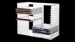 Stackable Plastic CD Organizer - Clear