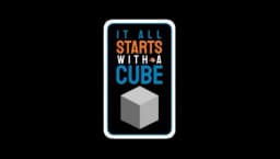 It All Starts With A Cube Sticker