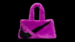 Faux Fur Tote Bag - Vivid Purple