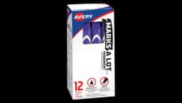 Marks A Lot Permanent Markers Purple Set Of 12