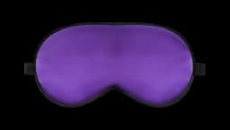 Silk Sleep Mask - Purple/Black