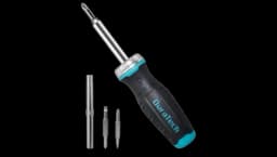 6-in-1 Ratchet Screwdriver - Black/Blue