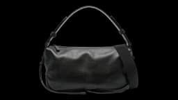 Biker Tire Shoulder Bag - Black