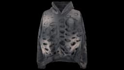 A New World Cotton Hoodie - Black