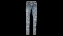 Rock Star Distressed Jeans - Indigo Blue