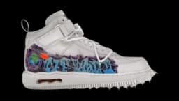 Air Force 1 Mid - Off-White Graffiti White