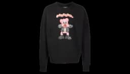Punk Bear Crewneck Sweatshirt - Black