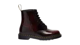 1460 Inferno Arcadia Rub Off Leather Boots - Cherry Red Arcadia