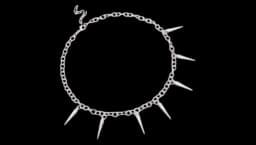 Bohemian Spikes Choker Necklace - Silver