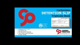 Detention Slip for Schools 3pt 50 Triplicate Copies