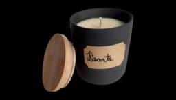 XL Amber Cinnamon Scented Candle - Black