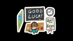 Good Luck Exams Sticker