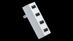 4 Ports USB Hub 2.0 for Xbox Series S - White