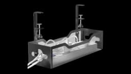 Under Desk Cable Management Tray - Black