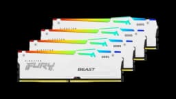 FURY Beast RGB 64GB (4x16GB) DDR5  6000MT/s CL40 - White