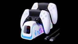 PS5 Controller RGB Charger - White