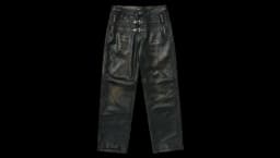 Bio Soldier Leather Pants - Black