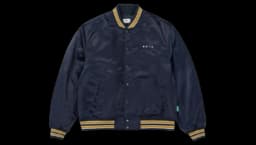 CPC Satin Varsity Jacket - Navy
