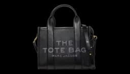 The Small Leather Tote Bag - Black