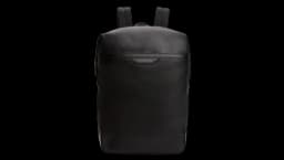 TH Business Leather Backpack - Black
