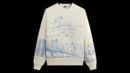 New York Toile Nelson Crewneck - Sandrift