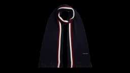 Modern Heritage Signature Wool Blend Scarf - Space Blue