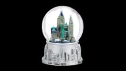 NYC Snow Globe - SIlver
