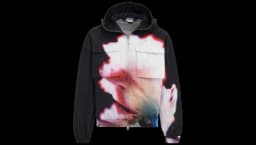 Solarised Flower Hooded Jacket - Black/Multicolor