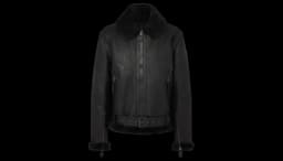 Wilder Jacket Aviator Shearling - Washed Black/Black