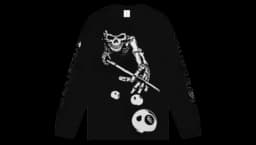 Skeleton Longsleeve T-Shirt - Black