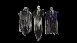 Hanging Halloween Skeleton Ghosts Decorations 3 Pack